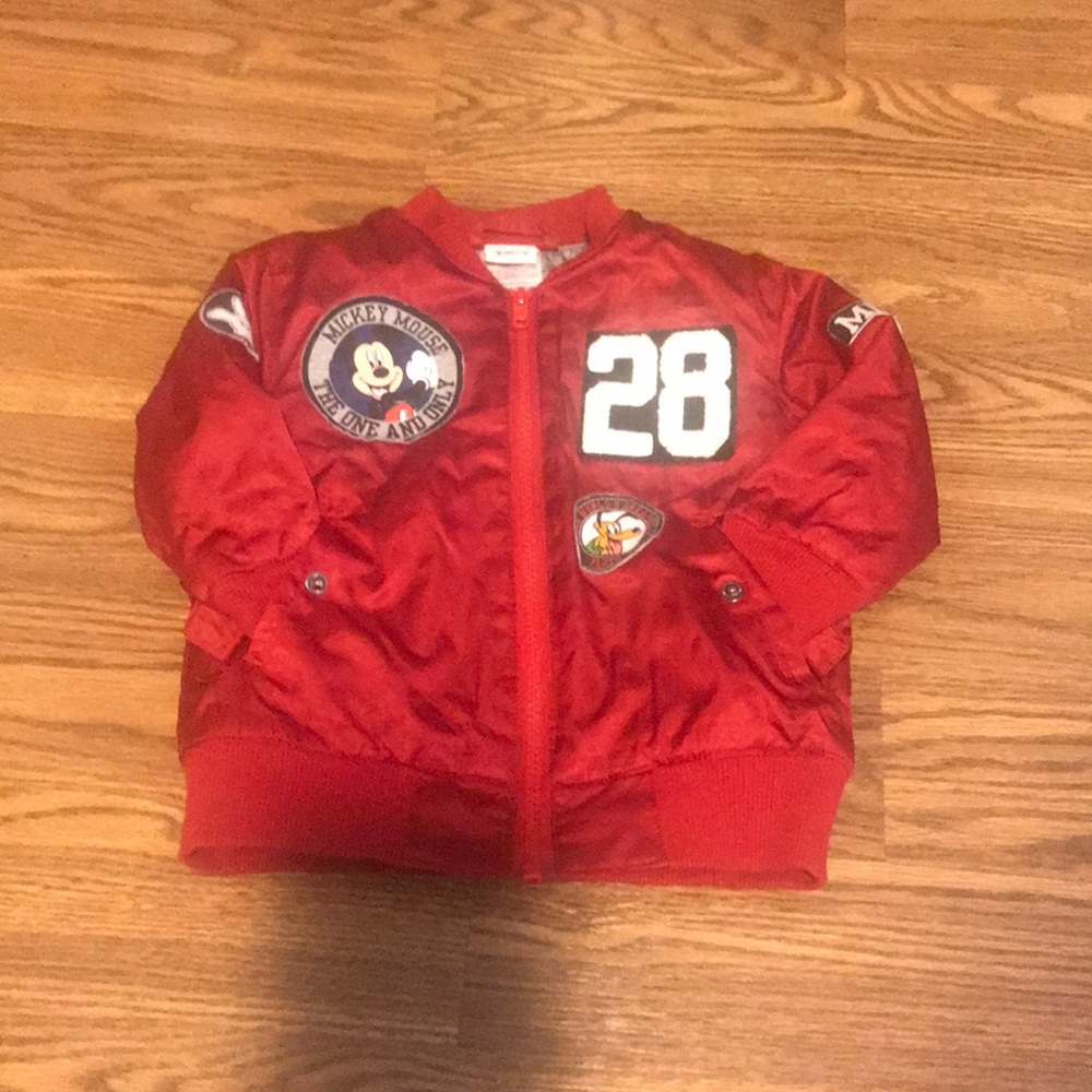 18M Mickey Bomber Jacket w/patches